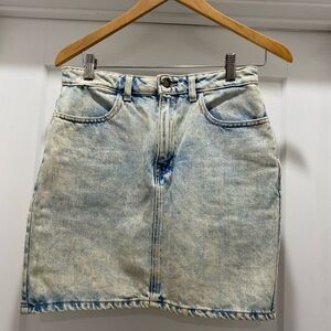 EUC American Apparel Acid Wash Denim Skirt